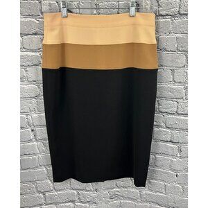 Ann Taylor Knit Color Block Pencil Skirt Size 4